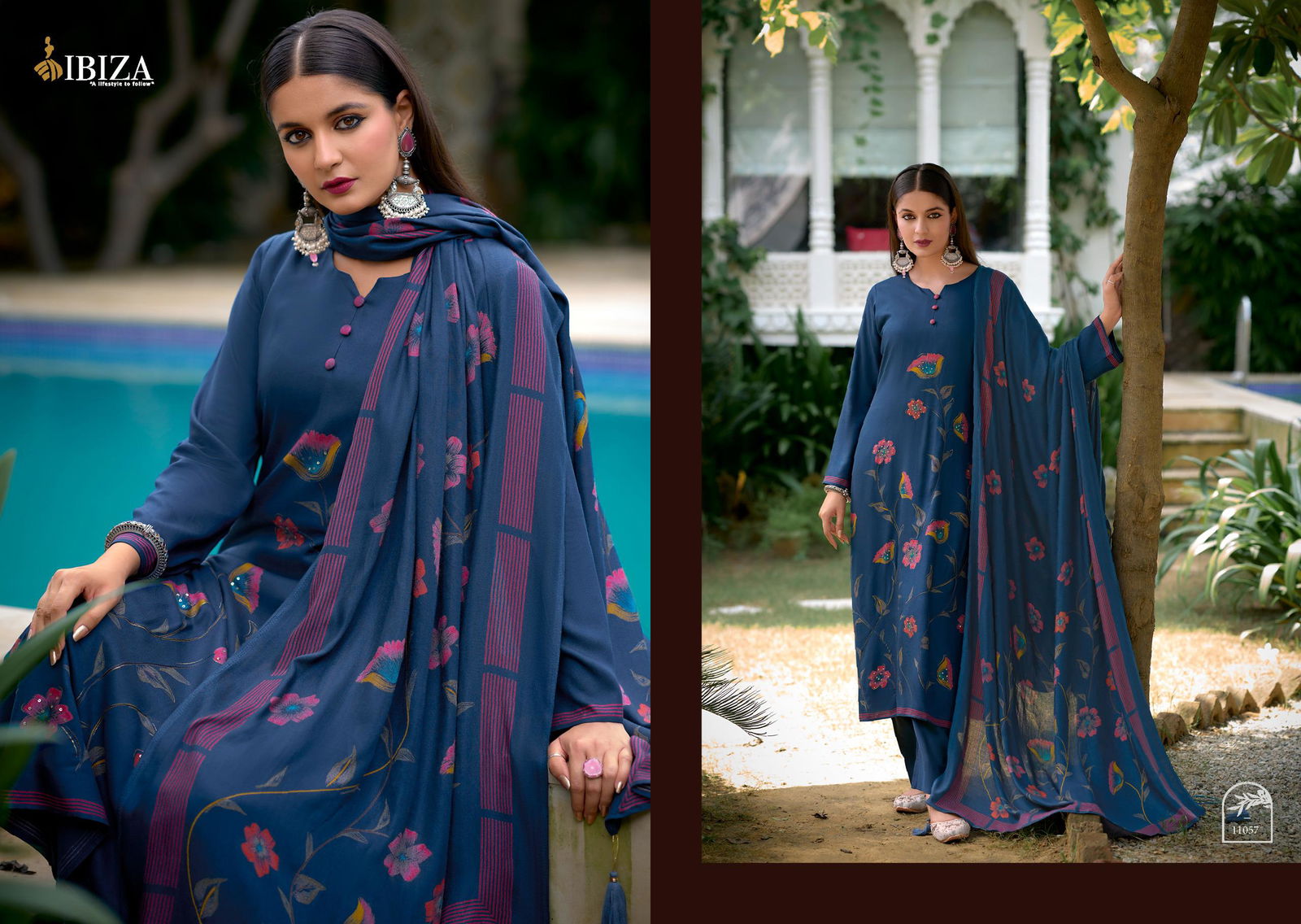 Clara By Ibiza Viscose Pashmina Digital Printed Dress Material Wholesale Shop In Surat